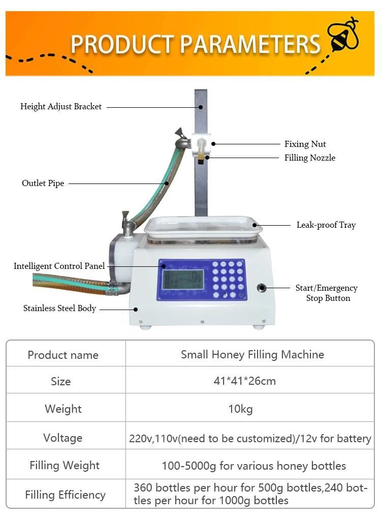 Honey Bottling Machine Automatic Paste Cream Ketchup Honey Filling Machine