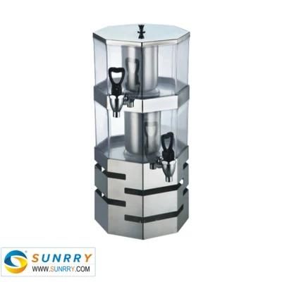 Two Top Double Layer Bottle Drinking Juice Dispenser