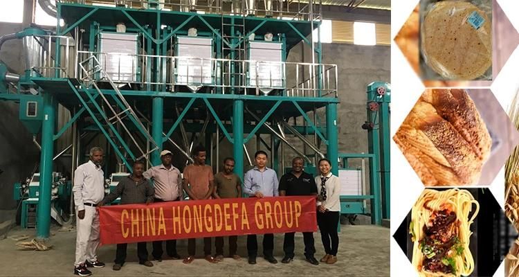 Automatic 30t/24h Wheat Flour Milling Machine for Africa