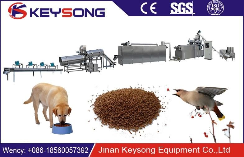 Energy Saving 150kg/H, 250kg/H, 600kg/H Dry Pet Dog/Cat/Fish/Bird Food Machine