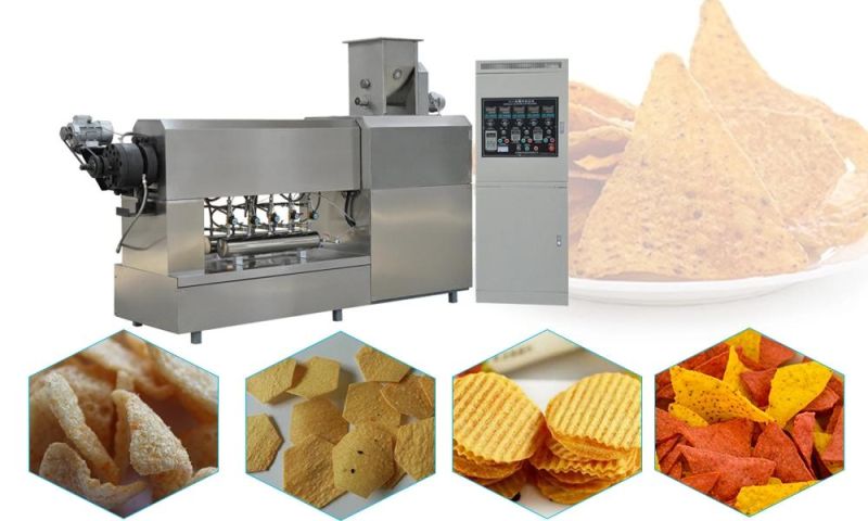 100-200kg/H Fried Corn Chips Making Machine Tortilla Chips Machine Corn Chips Process Line