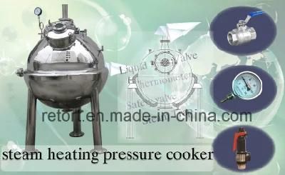 Stainless Steel Pressure Cooker (vacuum jacketed cooker)