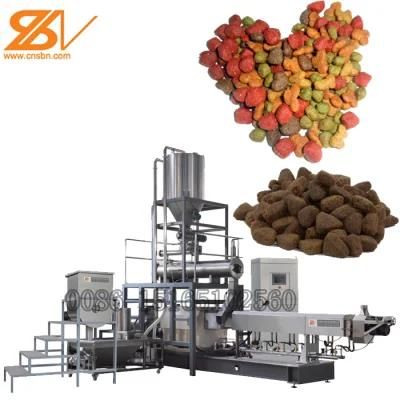 Automatic Wet Dry Animal Pet Dog Cat Food Extruder Machine Line