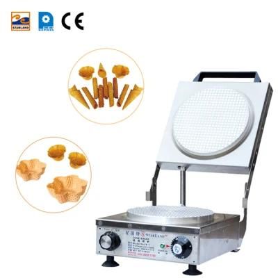 Manual Control Timing and Precise Temperature Small Machine Non Stick Alloy Ice Cream Cone ...