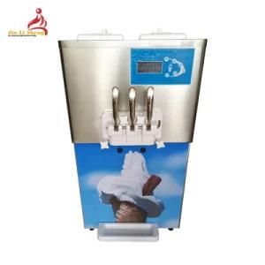 Big Capacity Commercial Counter Table Top 2 Flavor Frozen Yogurt Soft Ice Cream Machine