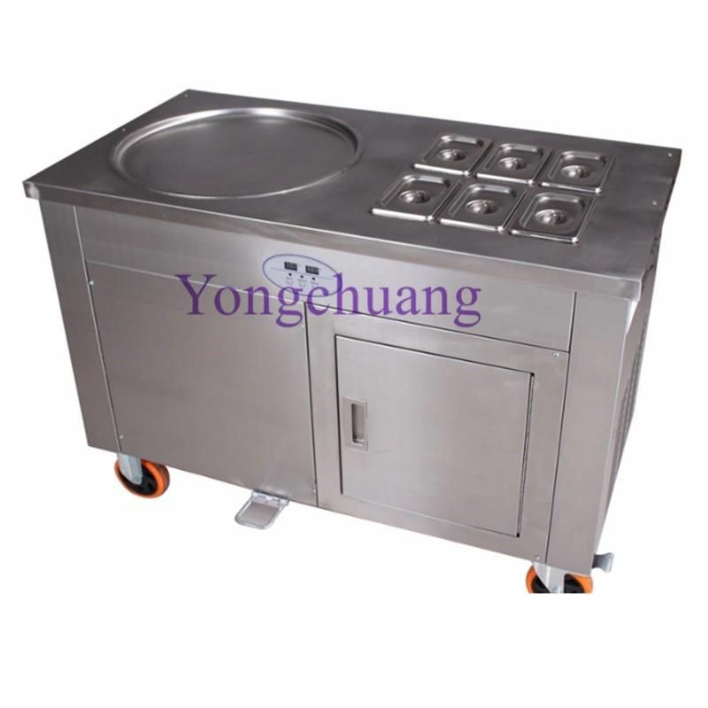 High Quality Fried Ice Cream Machine with Panasonic Compressor