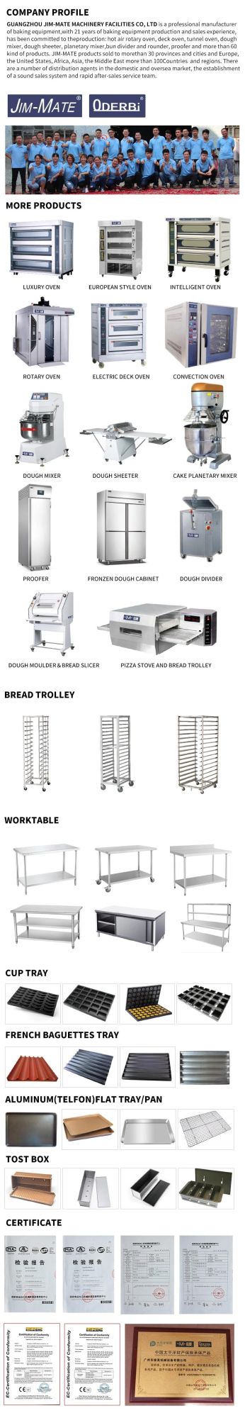 Jmc-40r Aluminum Plate Chamber Commercial 2decks 4 Trays Gas Deck Oven