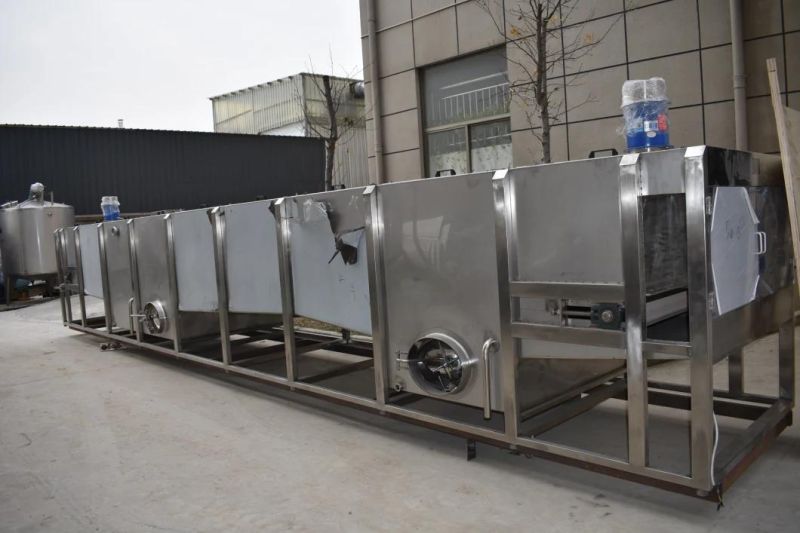 China′s New Stainless Steel Continuous Tunnel Spray Sterilizer of Fruit Juice Beverage