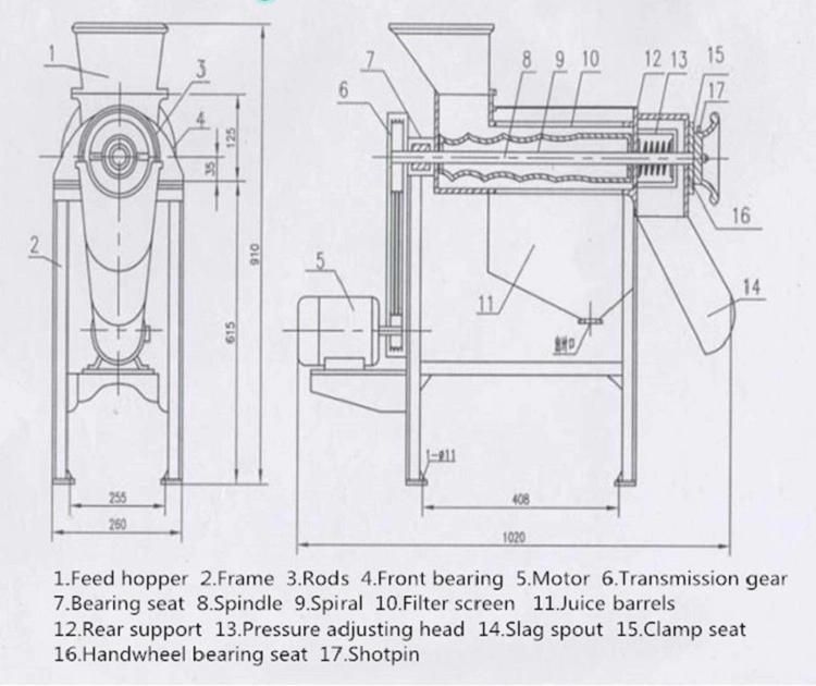 Industrial Fruit Apple Banana Lemon Juicer 1500kg/H Cold Press Juicer with Fast Delivery