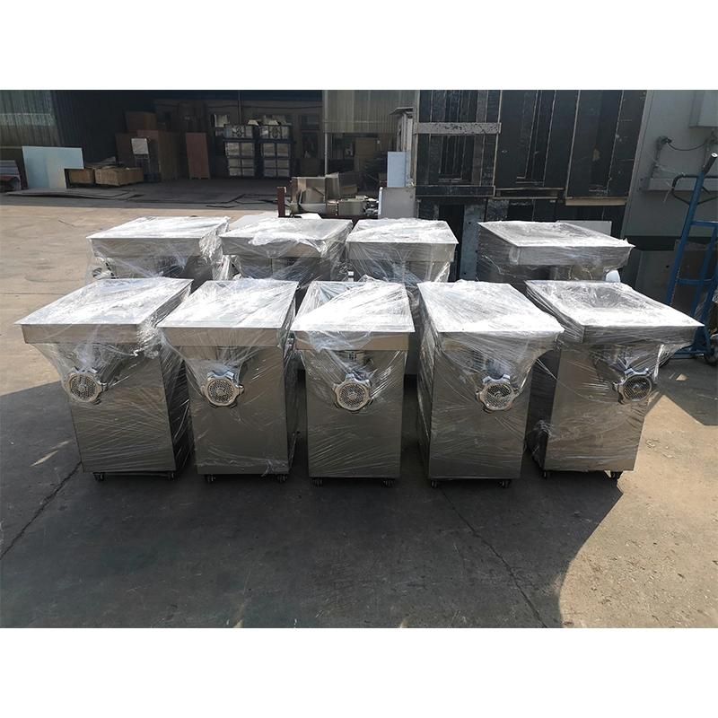 700-1300kg/H 2.2kw Kitchen Equipment Stainless Steel Meat Mincer Price Electric Meat Grinder Double Power Belt and Chain for Butchers (QH-32G)