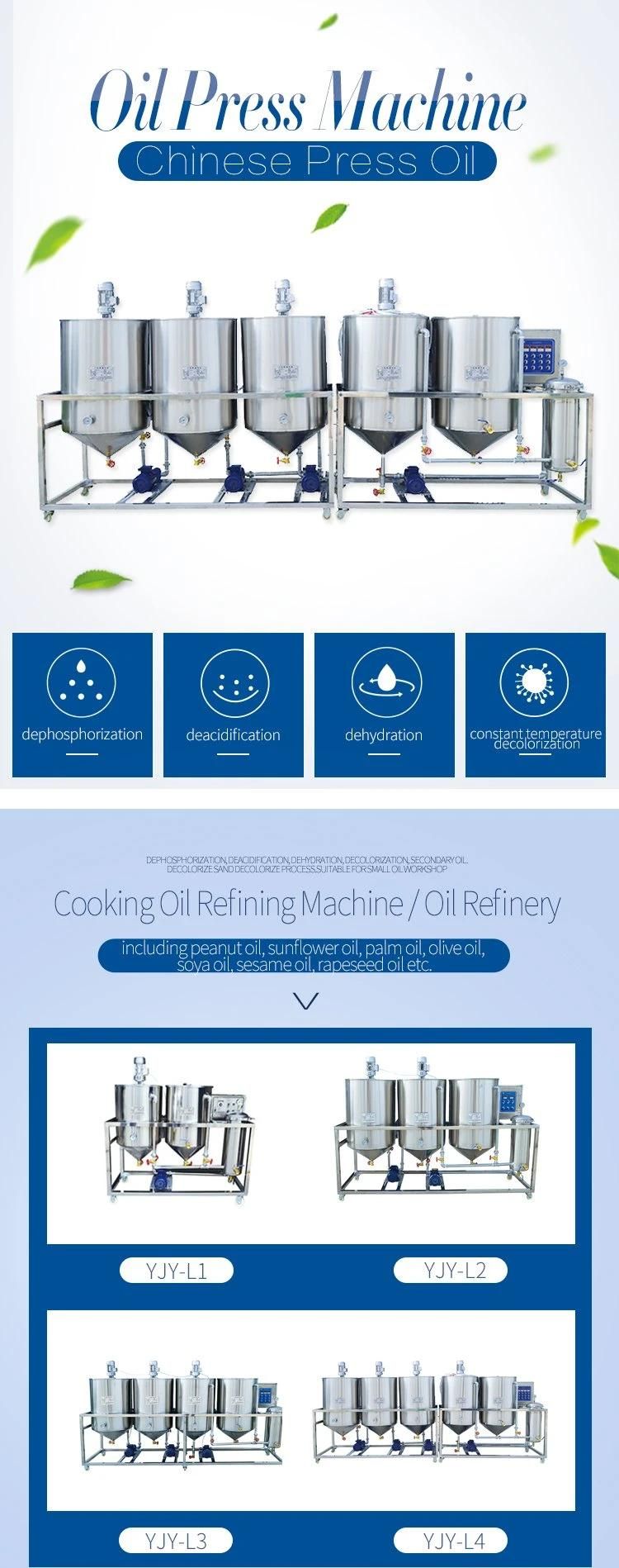 Oil Refinery Machine Used for Process Peanut Oil, Sunflower Oil