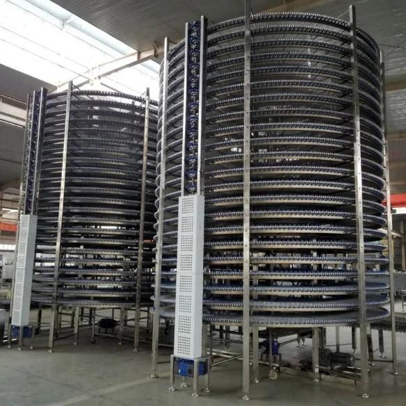 Bakery Used Industrial Spiral Cooling Conveyor Food Freezer Belt Price
