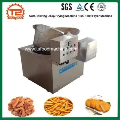 Auto Stirring Deep Frying Machine Fish Fillet Fryer Machine