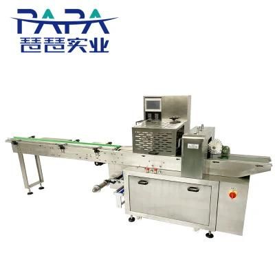 Food Snack Cookie Biscuit Bread Flow Wrapping Machine