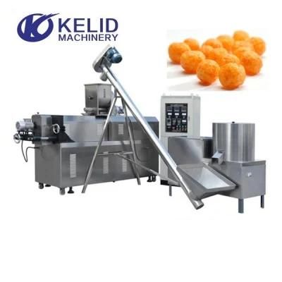 Twin Screw Extruder Corn Chips Food Making Puff Snack Machine