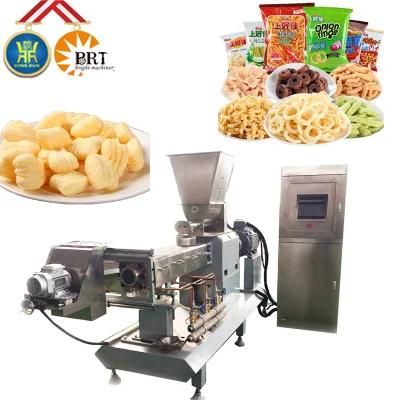 Auto Puffing Snack Food Sticks Balls Rings Making Extruder Machinery