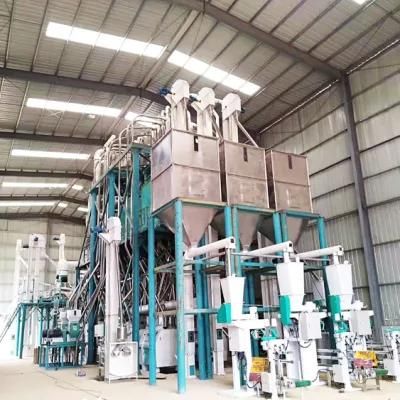 PLC Control 240t/24h Maize Milling Machines Produce Maize Flour, Meal