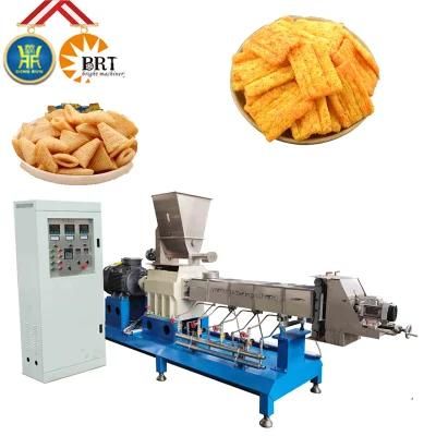 Double Screw Fried Crispy Bugle Chip Maize Flour Corn Puff Food Snack Extruder Machine ...