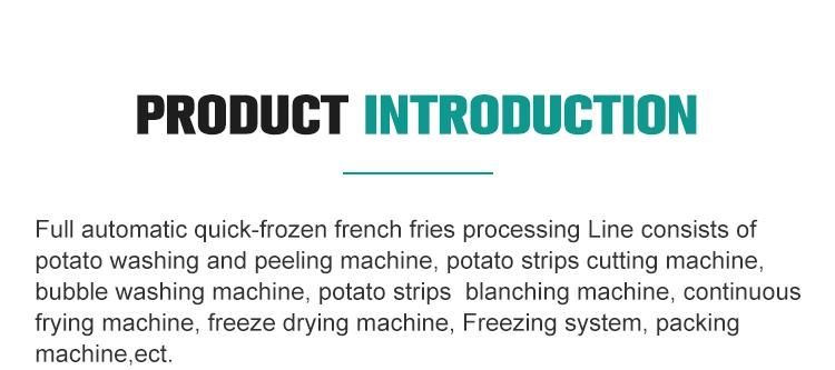 Automatic Frozen French Fries Making Producing Line