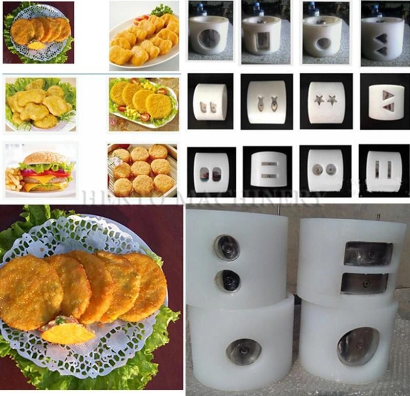 Factory Direct Supply Electric Burger Patty Forming Sizing Crumb Frying Machine / Hamburger Patty Production Line