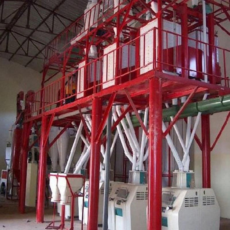 50t Maize Corn Flour Milling Machine in Africa Market