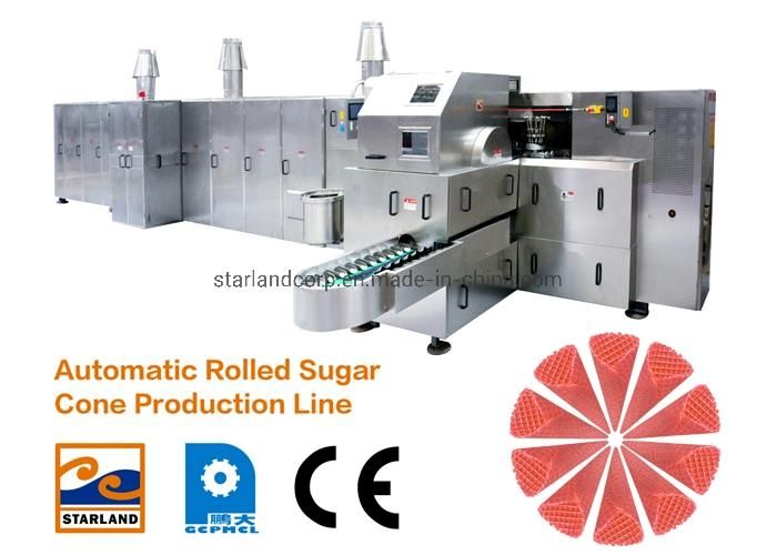 Large Ice Cream Cone Production Line with High Efficiency 2.0HP 1.5kw