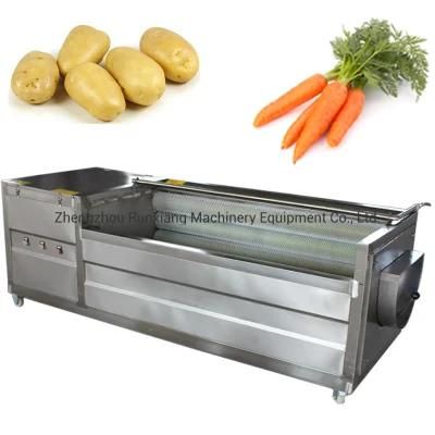 Stainless Steel China Vegetable Brush Washing and Peeling Machine