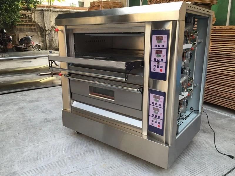 Bakery Equipment 2-Deck 2-Tray Luxury Gas Oven for Sale