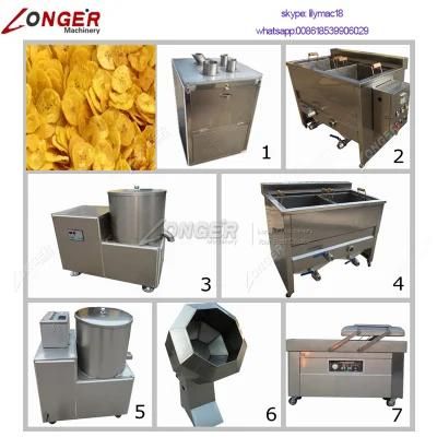 Banana Chips Frying Production Line Plantain Chips Making Machine