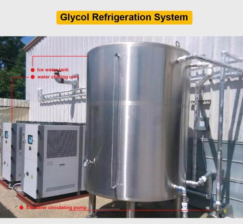 3000L Stainless Steel Jacketed Double Layer Heat Preservation Brewery Factory Turnkey Service