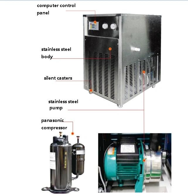 Commercial Bakery Equipment Bread Making Machine Stainless Steel Industrial Water Chiller