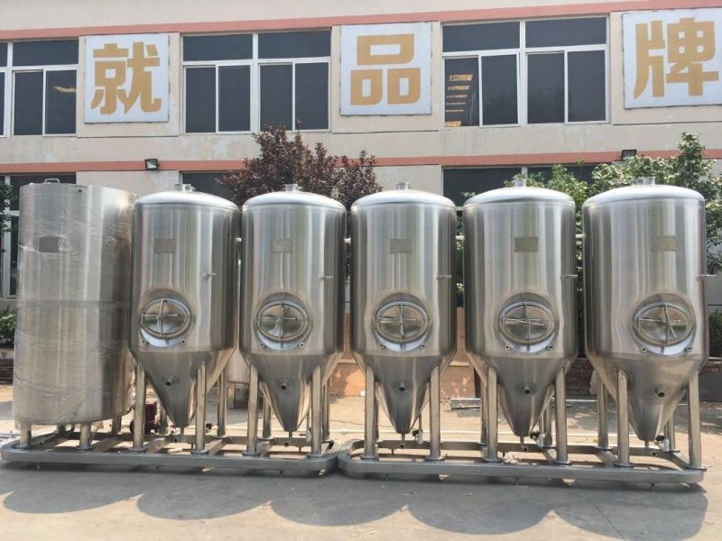 3000L Stainless Steel Beer Fermenter Conical Cooling Tank Fermentation