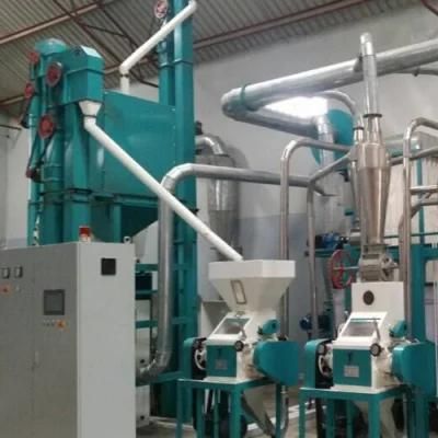 Tanzania Arusha Running 20t Maize Grinding Machine Complete Line