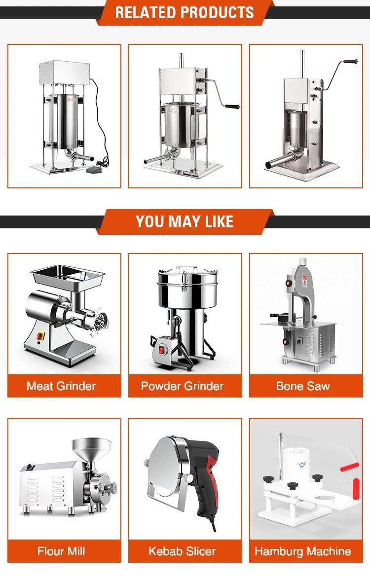 Manual Meat Sausage Filling Machine Stainless Steel Enema Extruder for Fish & Chicken Beef Pork