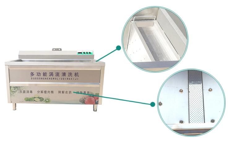 Vegetables Cleaning Machine Industrial Leafy Vegetable Bubble Batch Washer