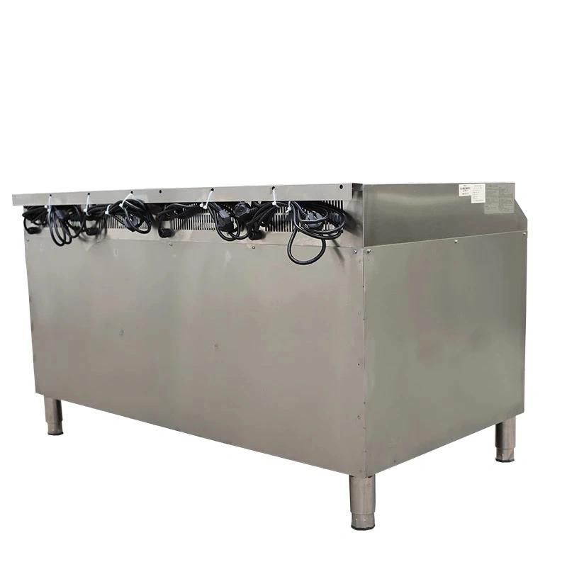 Stainless Steel Commercial Hotel 3.5kw 6 Burner Kitchen Equipment