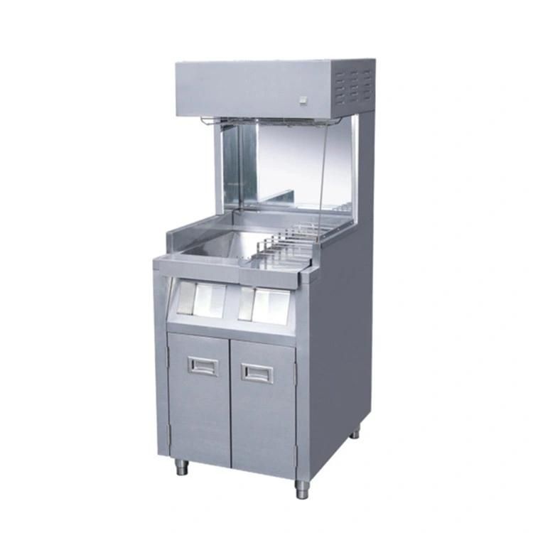 Fast Food Machines Kfc High Quality Free Standing Chips Dump Station French Fries Display Warmer