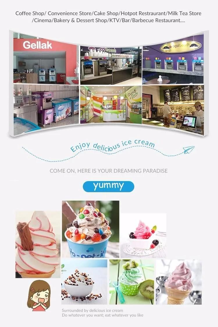 Milk Tea Snack Shop Fashionable Stainless Steel Ice Cream Machine