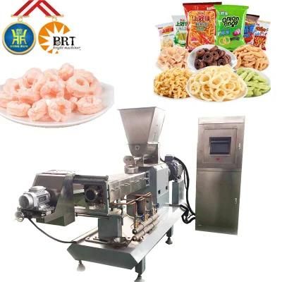 Twin Screw Extruder Line Corn Puffed Puffing Corn Grits Food Making Line