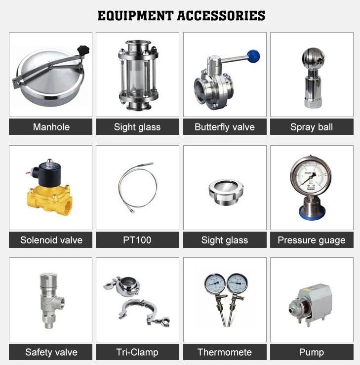 500L Stainless Steel Brewing Kettle Automatic Beer Brewing System