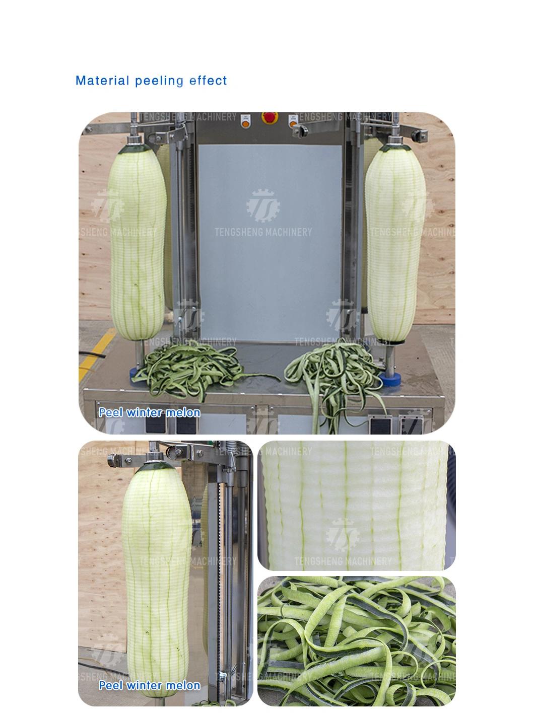 Pineapple Squash Pumpkin Watermelon Papaya Peeler Price Food Processor Commercial Industrial Automatic Peeling Machine Fruit Processing Equipment (TS-P100)