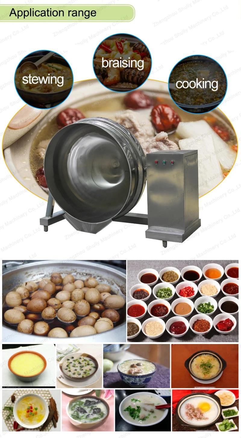 Large Cooking Kettle Jacketed Pan Porridge Making Machine