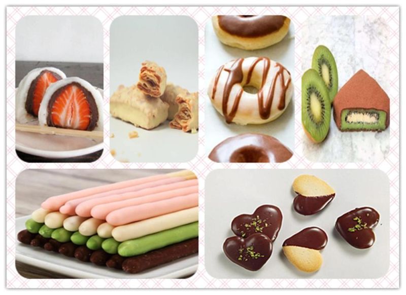 Donuts Chocolate Enrobing Machine Bread Toast Coating Machine