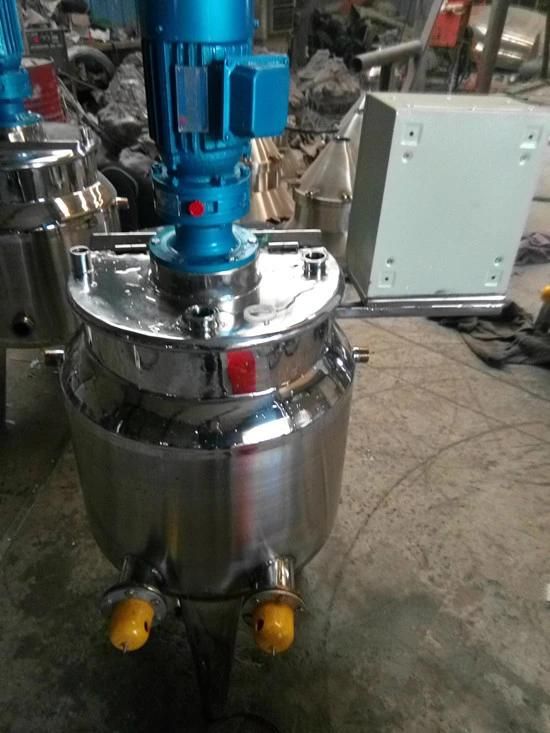 CE Certificate Steam Electric Heating Reaction Mixing Tank for Food Industry