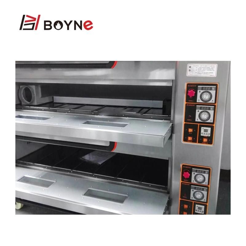 Pastry Bread Cookie Pizza Baking Oven 2 Deck 4 Trays Gas Oven