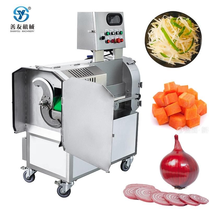 Electric Multifunctional Leafy Vegetable Chopper Potato Onion Cucumber Spin Cutter Strip Slice Machine for Sale