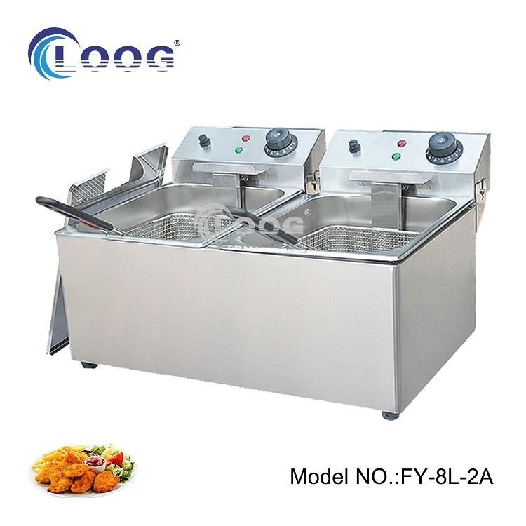 Restaurant Large Capacity Donut Maker Machine Healthy Countertop Frying French Fries Catering Equipment Electric Cooking Deep Fryer