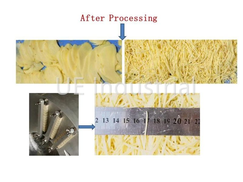 Potato/Ginger/Carrot/Taro Vegetable and Fruit Slicing/Cutting/Shredding Machine