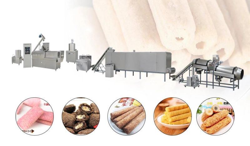 High Quality Extruded Puffed Food Machine Snack Processing Line