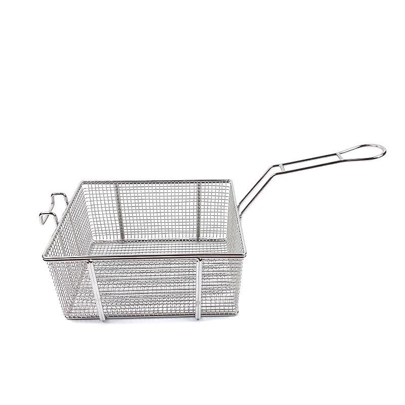 Stainless Steel Fryer Basket with Front Hook